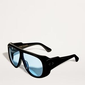 PORT TANGER Black Aviator Gambia Sunglasses